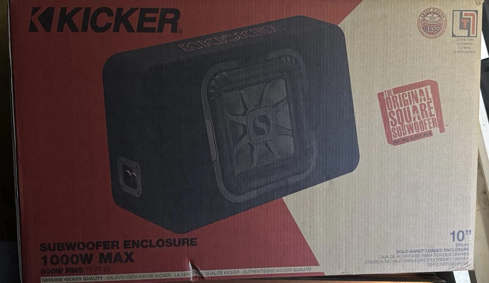 Subwoofer coche KICKER TL7T 10 pulgadas 500 W Foto 1 de 1