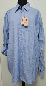 Wrangler Shirt Mens XL Blue Button Up Long Sleeve* - Picture 1 of 8