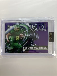 Dillon Gabriel RC 2024 Wild Card QB1 On The Clock 2/20 Cleveland Browns CM - Picture 1 of 2