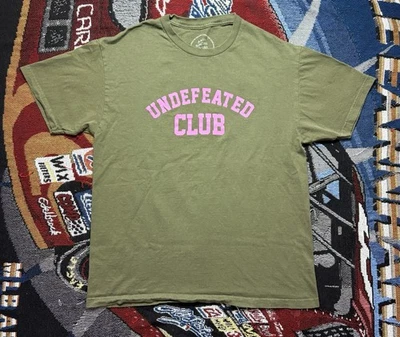 Camisa Club Invicto Club Anti Social Social Para Hombre Grande Verde Oliva Rosa Foto 1 de 4