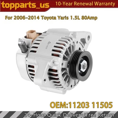 Alternator For Toyota Yaris 2006 2007 2008 2009 2010 2011 2012 2013 2014 1.5L L4 Foto 1 de 4