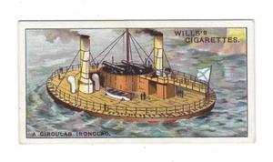 Wills Strange Craft Zigarettenkarte Circular Ironclad #8 Tabak - Bild 1 von 2