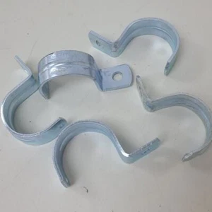 5 New 2" Metal Pipe Strap One Hole EMT Fittings - Picture 1 of 3