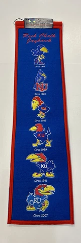 Kansas Jayhawks NCAA Winning Streak Embroidered Heritage Banner! Cover