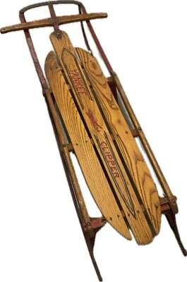 Yankee Clipper Flexible Flyer Model 13 Wooden Sled Vintage 1940-1950's Rare  - Image 1 of 4