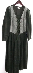 Damen Trachten Kleid grün, Besatz meliert Gr. 46 - Picture 1 of 2