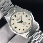 Vintage West End Sowar Prima Emerald Stones Automatic Swiss Men's Watch G-4289