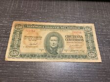 1939 (1966) Republic Of Uruguay Fifty (.50) Centesimos Note
