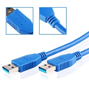 1M 2M 3M Super High Speed USB 3.0 Cable Type A Male AMAM Cord Lot - Picture 1 of 17