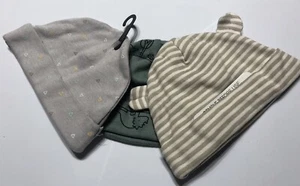 *NEWBORN * GERBER HATS *INFANT 3 PIECE CAP SET * - Picture 1 of 2
