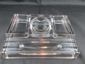 Antikes Sengbusch No 310 Glas Tintenfass mit 3 Stifthaltern - Bild 1 von 6
