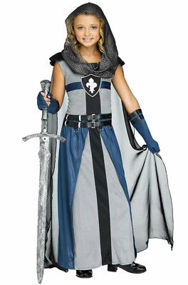 Brand New Lady Lionheart Medieval Knight Child Costume - Image 1 of 2