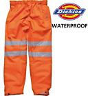 Mens Dickies Hi Vis Safety GO/RT Over Trousers S - 4XL ORANGE SA42005 RRP £20