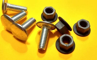 Nuevo de Lote Antiguo Mopar Tornillos de Parachoques/Tuerca Kit de 8 piezas Plymouth Dodge A B E Duster Cuda Belvedere Foto 1 de 2