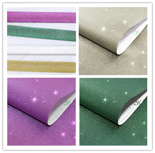 Sparkly Glitter Wallpaper Self Adhesive Box Gift Making Contact Paper Xmas Decor - image 1 of 4