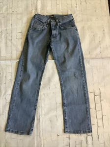 Boy’s Jeans 12 Slim Adjustable Waist Lee GUC Blue Stone Wash School Pants - Picture 1 of 6