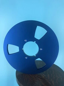 Burlington Recording 1/4" X 10.5" BLUE NAB METAL REEL RTM RMG ATR CAPTURE NEW - Picture 1 of 3