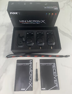 Fox Mini Micron X Presentation Set - 3 Rods & Receiver EXCELLENT CONDITION