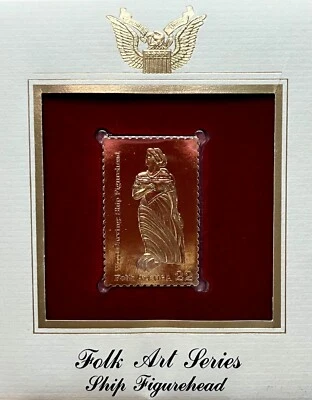 Golden Replicas United States Stamp 1986 Folk Art Ship Figurehead - Image 1 of 3
