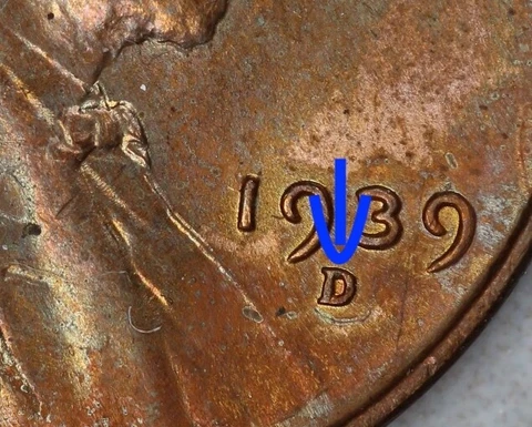 1939 D/D Lincoln Cent ERROR Cover