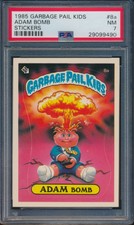 1985 TOPPS GPK ADAM BOMB GARBAGE PAIL KIDS #8a PSA 7 NM #29099490
