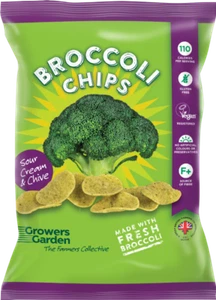 Chips de brócoli de jardín para cultivadores - crema agria y cebolla 84 g - Imagen 1 de 1