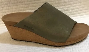 BIRKENSTOCK PAPILLIO LEATHER NAMICA WASHED METALLIC STONE GOLD 40 L 9N - Picture 1 of 7