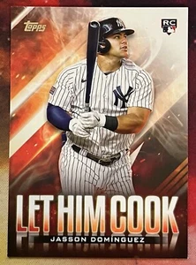 Jasson Dominguez - ROOKIE INSERT - 2024 Topps Update Series Let Him Cook #LHC-7 - Picture 1 of 2