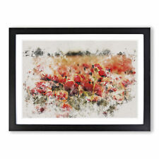 Field Of Poppies Vol.1 Wall Art Print Framed Canvas Picture Poster Decor
