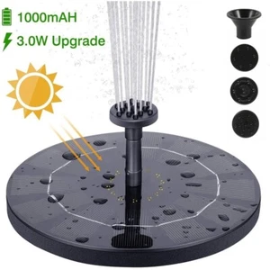 Solar Fountain Floating Pump Water Feature Garden Pool Bird Bath Pond Outdoor UK - Picture 1 of 8