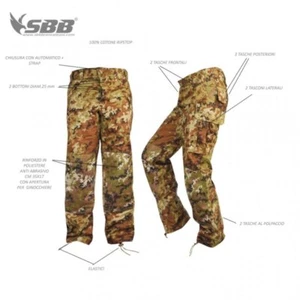 UNIFORME MIMETICA ITALIANA CBT 2019 GIACCA PANTALONI VEGETATO RIPSTOP - Imagen 1 de 5
