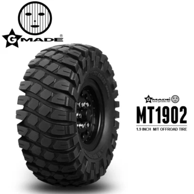 Pneus off-road Gmade GM70244 1.9 MT 1902 (2) peça de caminhão de carro rastreador de rocha controle remoto - Imagem 1 de 2