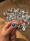 Sunstone And Mix Gemstone 925 Sterling Silver Plated  Wholesale Lot Rings