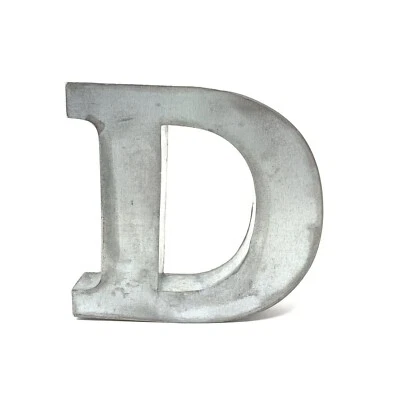 Tin Box Letter D Rustic Primitive Wall Hanging 7" Tall 3 Dimensional - Image 1 of 4