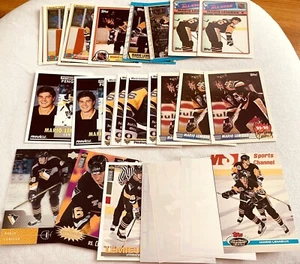 27 Mario Lemieux cards 1988-89 1989-90 Topps All Star 1990-91 Bowman Hat Tricks - Picture 1 of 1