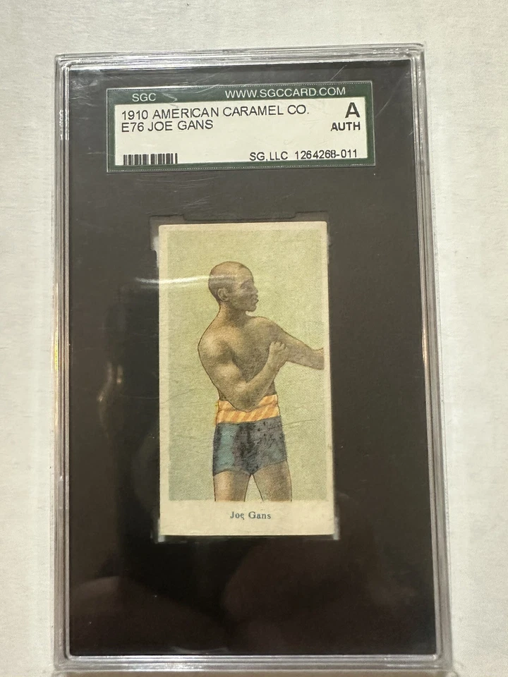 1910  American Caramel Co Joe Gans Boxing HOF SGC A Rc - Image 1 of 3
