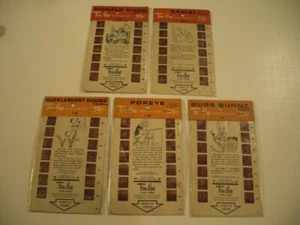 5 NEW SEALED 1957-1960 Tru-Vue Film Cards Donald Duck/Popeye/Bugs Bunny/Bambi++ - Picture 1 of 12