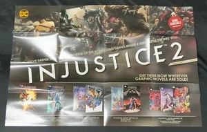 Injustice 2 Graphic Novels 36x24 Inch Promo Poster DC 2017 Gods Among Us - Picture 1 of 5