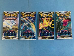 Booster Pack Print Error Pokemon Silver Tempest New Factory Sealed Set of 4 - Picture 1 of 6