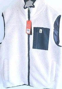 Bass Outdoor Herren großer Frontreißverschluss Sherpa Outdoor Weste Neu mit Etikett - Bild 1 von 15
