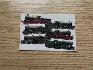 Top Link G.W.R. Locomotives for West Coast Duties G.S. Cooper Postcard Unposted - Picture 1 of 3