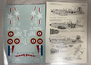 NEW Vtg Microscale 48-120 F4U-4 AU-1 Military Model Airplane 1/48 Decal (AZC3) - Picture 1 of 3