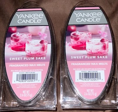2 x Cubo de cera perfumado Yankee Candle derrete - SAQUÊ AMEIXA DOCE - Novo - Imagem 1 de 2