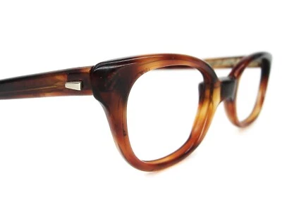 Vintage Tortoise Horn rim Cat Eye Eyeglasses or Sunglasses Victory Frame Petite - Image 1 of 4