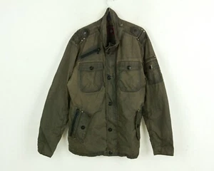 WELLENSTEYN Retro Men XL Jacket Windproof Coat Brown Field Outerwear Casual Zip - Picture 1 of 7