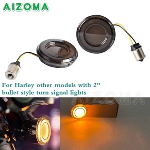 Motorcycle Front Ball Steer Lights For Harley Travel 1156 Contacts Bulbs - Picture 1 of 9