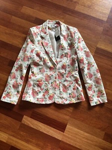 New Ladies Cotton On Simba Floral Blazer Size Medium Or 10 - Picture 1 of 8