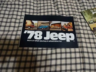 Jeep CJ5 CJ7 1978 Wagoneer Cherokee Pickup folleto de ventas OEM NOS Foto 1 de 4