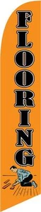 Bandera de pluma de piso naranja de 12 ft bandera - SOLO BANDERA - Imagen 1 de 1