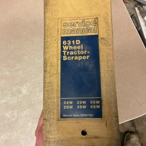 CAT Caterpillar 631D SERVICE SHOP MANUAL SCRAPER TRACTOR sn 24W 66W 23/29/39/68W - Picture 1 of 7